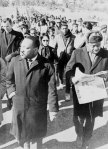 UPI photo Martin Luther King, Jr. leading the march from Selma.